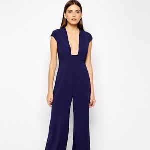 AQ/AQ Collate Square Plunge Neck Jumpsuit